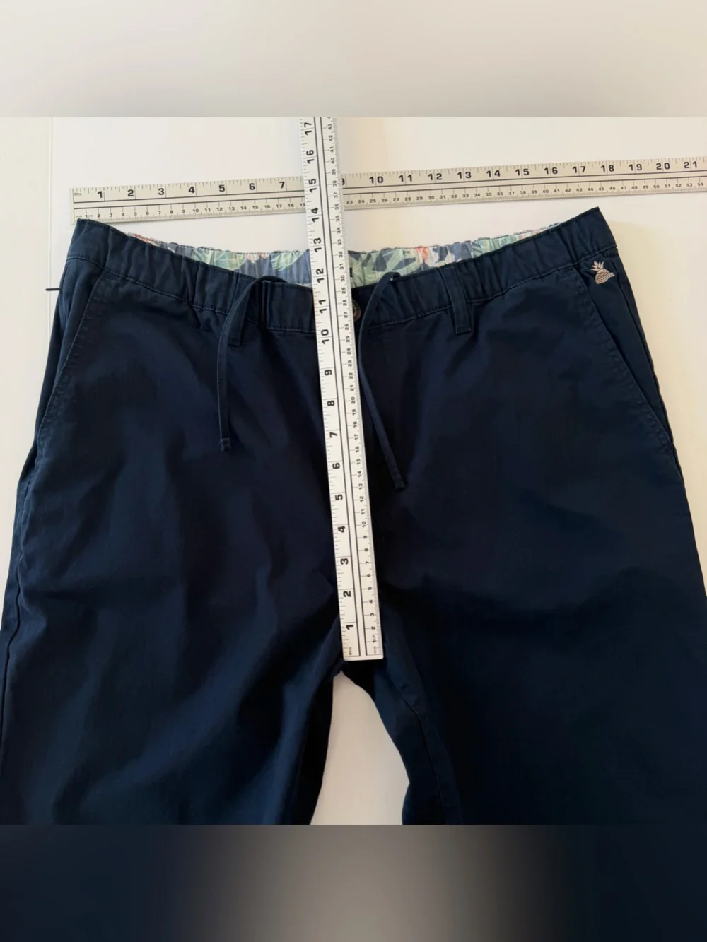 Chubbies Pants Mens XL The Armadas Twill Stretch Chino Navy 28.5” Inseam
